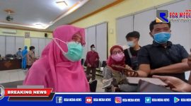 Direktur RSUD Syamrabu Bangkalan (Dr. Nunuk Kristiani), saat diwawancarai awak media.