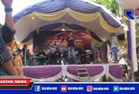 Screen Shot video orkes dangdut yang terlaksana di Desa Taddan, Kecamatan Camplong, Kabupaten Sampang, saat PPKM Darurat.