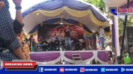 Screen Shot video orkes dangdut yang terlaksana di Desa Taddan, Kecamatan Camplong, Kabupaten Sampang, saat PPKM Darurat.