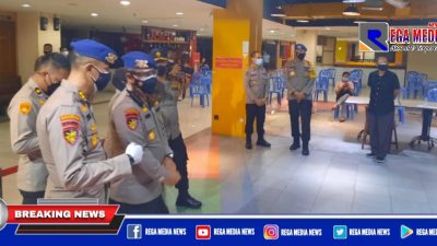 Kakor Polairud Baharkam Polri Tinjau Vaksinasi di Mall Pasar Atum Surabaya