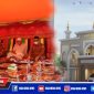 Sejumlah pejabat dan pihak kepolisian serta ulama' saat menghadiri peletakan batu pertama pembangunan masjid 