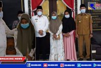Bupati Sampang bersama Wabup saat menemui keluarga Aulia  Sabrina