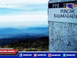 Usai Kibarkan Merah Putih Dua Pendaki Gunung Bawakaraeng Tewas