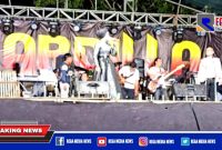 PPKM Darurat, orkes dangdut di Desa Banjar Tabulu, Camplong, Sampang, berlangsung meriah.