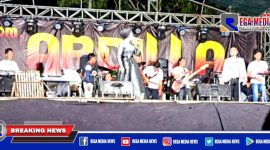 PPKM Darurat, orkes dangdut di Desa Banjar Tabulu, Camplong, Sampang, berlangsung meriah.