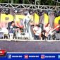 PPKM Darurat, orkes dangdut di Desa Banjar Tabulu, Camplong, Sampang, berlangsung meriah.