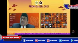 Pengenalan Kehidupan Kampus Mahasiswa Baru (PKKMB) Sakera tahun 2021 Universitas Trunojoyo Madura (UTM) secara daring.