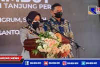 AKBP Ganis Setyaningrum saat menyampaikan sambutannya dalam kegiatan pisah sambut secara virtual.