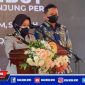 AKBP Ganis Setyaningrum saat menyampaikan sambutannya dalam kegiatan pisah sambut secara virtual.