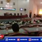 Suasana saat berlangsungnya rapat paripurna DPRD Sampang, mendengarkan pidato kenegaraan Presiden RI dan pidato memperingati HUT Kemerdekaan RI ke 76.