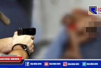 Ilustrasi penembakan terhadap pelaku (SB).