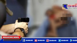 Ilustrasi penembakan terhadap pelaku (SB).