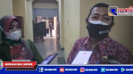 Sekertaris Dinas Pendidikan Kabupaten Bangkalan (Zainul Qomar) saat diwawancara awak media.