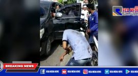 Potongan video seorang pria merintih kesakitan akibat luka bacok.