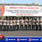 9 Perwira Polres Sampang yang dimutasi bersama 9 Perwira penggantinya.