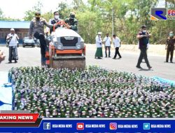 Polres Pamekasan Musnahkan 2.577 Botol Miras