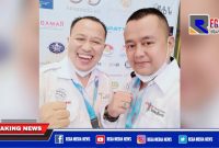 alm. Safor Madianto (kiri) bersama Mohammad Fauzan (kanan) saat acara Musda di Grand Mercure 1 Juni 2021.