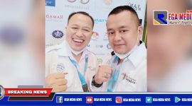alm. Safor Madianto (kiri) bersama Mohammad Fauzan (kanan) saat acara Musda di Grand Mercure 1 Juni 2021.