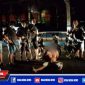 Tim Demit Satreskrim Polres Sampang usai berhasil mengamankan tersangka inisial (M) lengkap dengan barang buktinya.