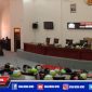 Suasana saat berlangsungnya rapat paripurna Penyampaian Nota Penjelasan Bupati tentang Raperda PAPBD tahun anggaran 2021.