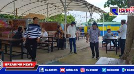 Caption: anggota Komisi D DPRD Bangkalan saat sidak ke Taman Rekreasi Kota (TRK).
