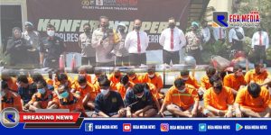 Polres Pelabuhan Tanjung Perak Ringkus 46 Tersangka