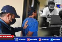 Caption: tersangka pencabulan inisial S saat ditangkap dan di interogasi petugas Unit PPA Satreskrim Polres Sampang.