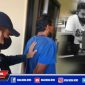 Caption: tersangka pencabulan inisial S saat ditangkap dan di interogasi petugas Unit PPA Satreskrim Polres Sampang.