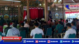 Caption: Pemkab Bangkalan saat rapat koordinasi bersama forkopimda dan sejumlah tokoh masyarakat di pendopo agung.