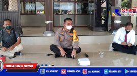Caption: Kapolres Pelabuhan Tanjung Perak (AKBP Anton Elfrino Trisanto) saat bersilaturahmi dengan awak media.
