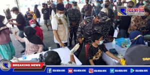 Koarmada II TNI AL Gelar Serbuan Vaksin di Bangkalan