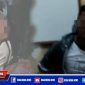 Terduga pelaku curanmor yang mengalami gangguan jiwa saat ditangkap warga dan diamankan di Mapolres Sampang.