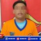 Caption: tersangka inisial (FI) saat diamankan di Mapolsek Sukolilo, Surabaya 