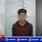 Caption: dua tersangka penyalahgunaan narkoba serta barang buktinya diamankan di Mapolsek Semampir.