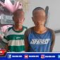 Caption: dua tersangka curanmor inisial AMS dan AR beserta barang buktinya diamankan di Mapolsek Pabean Cantikan, Surabaya.