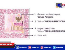 Meterai Elektronik Resmi Diluncurkan, Ini Tampilannya