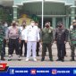 Caption: pose bersama anggota Polsek Krembangan bersama anggota Koramil Krembangan.