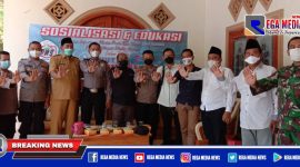 Caption: Ketua PWS bersama Forkopimcam Torjun, Kepala Desa Kanjar, Kepala Pegadaian Syari'ah dan Satbinmas Polres Sampang.