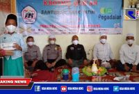 Caption: Persatuan Wartawan Sampang (PWS) saat gelar khotmil qur'an dan santunan anak yatim.