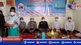 Caption: Persatuan Wartawan Sampang (PWS) saat gelar khotmil qur'an dan santunan anak yatim.