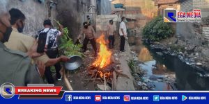 Gubuk Narkoba di Sidorame Surabaya Dibakar