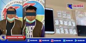 Dua Pria Pengangguran Dibekuk Satresnarkoba Polrestabes Surabaya