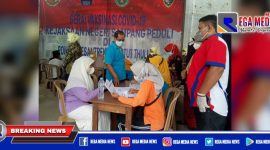 Caption: saat kegiatan vaksinasi Covid-19.