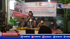 Caption: Sekretaris Komisi A DPRD Kota Surabaya (H. Budi Leksono) saat serap aspirasi.