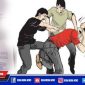 Caption: kasus pengeroyokan di Cafe News Sidoarjo, korban tunjukkan tanda bukti laporan polisi.