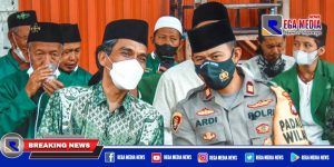Peringati HSN, Kapolsek Mulyorejo Ajak Santri Vaksinasi