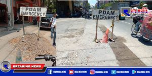 Jalan Rusak Akibat Proyek, PDAM Surabaya Tutup Mata
