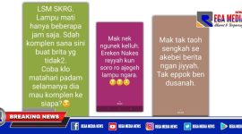 Caption: screenshot sindiran oknum nakes Puskesmas Karang Penang terhadap LSM, melalui story WhatsApp pribadinya.