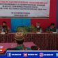 Caption: saat berlangsungnya sosialisasi ketentuan perundang-undangan di bidang Cukai dan DBHCHT di pendopo Kecamatan Robatal, Sampang.