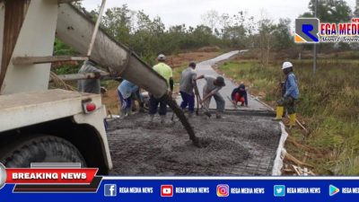 Jalan Rusak di Batuporo Timur Disulap Jadi Beton, Warga Puji Bupati Sampang